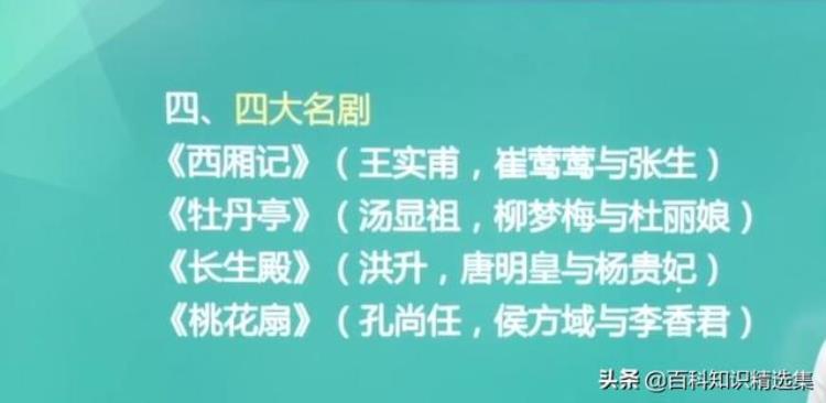 戏曲的常识大全「戏曲常识大全传承国粹值得收藏!」